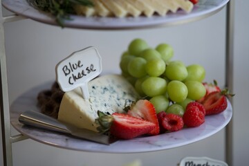 cheese and fruits