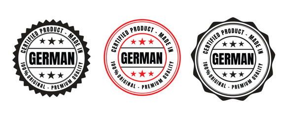 German Certified Product Badge - 100% Original, Premium Quality