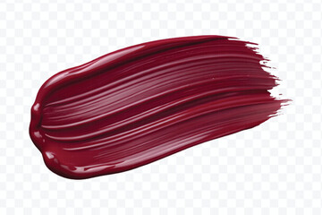 realistic 3d smooth glossy paint swatch stroke in different colour style isolated on transparent background