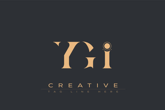 YGI abstract letter logo design. This logo is designed by three abstract letters.
