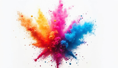 Colorful Watercolor Splash Background with Artistic Ink and Paint Texture