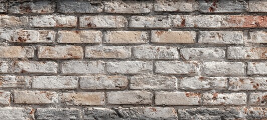 Obraz premium The weathered brick wall with rustic texture and charming character