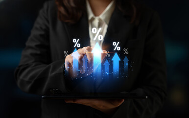 Rising interest rate reflects economic growth. Interest rate increase signals financial changes,...