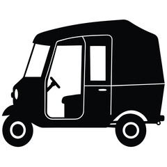 Fototapeta premium silhouette of a CNG