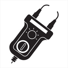 clamp meter black icon
