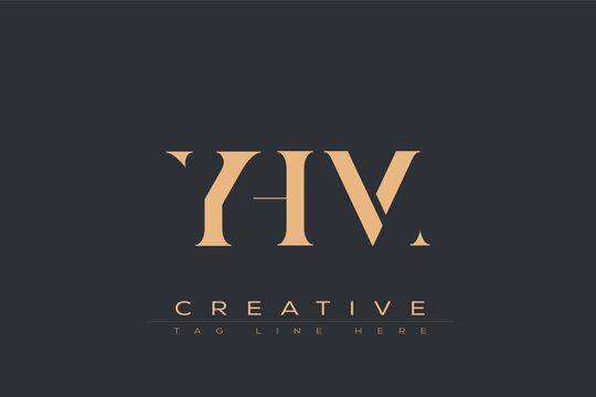 YHM abstract letter logo design. This logo is designed by three abstract letters.
