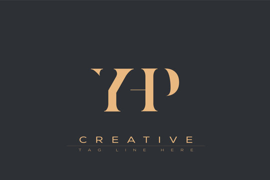 YHP abstract letter logo design. This logo is designed by three abstract letters.