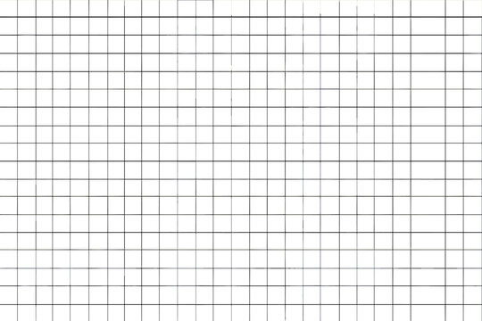 Seamless grid background. Symmetrical square graph paper texture for projects. Lined sheet for notebook or technical drawing. Checkered geometric pattern mockup template.