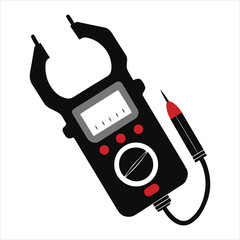 clamp meter black icon