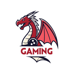 Red Dragon Gaming Logo – Esports Team Mascot Design