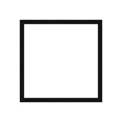 Black sponge-textured frame. Black Square Frame.