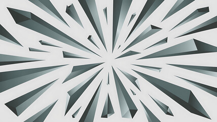 Abstract geometric shards exploding outwards from a central point