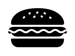 veggie burger icon silhouette vector illustration