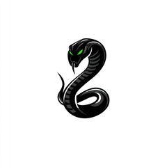 Fototapeta premium Black snake logo