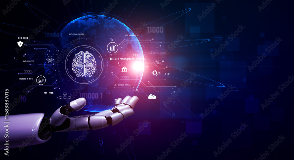 Poster ai interacting with data management, data system, and data analysis processes for data-driven operat