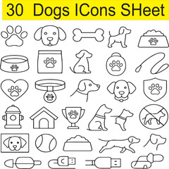 Dog Icons Sheet
