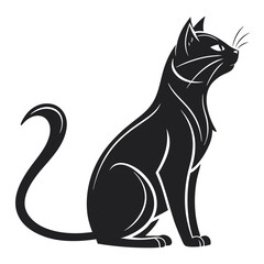 content minimalistic black cat icon simple clea