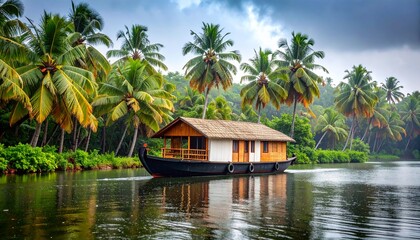 Kerala Backwaters in Monsoon
