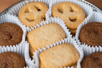 butter cookies isolated