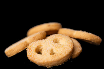 butter cookies isolated