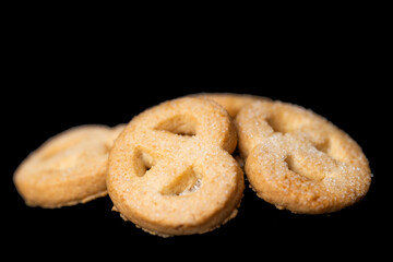 butter cookies isolated