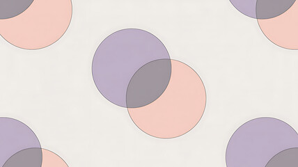 Soft pastel circles overlapping on a light neutral background