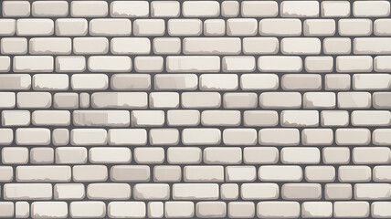 Seamless pattern of a light beige brick wall with dark gray grout
