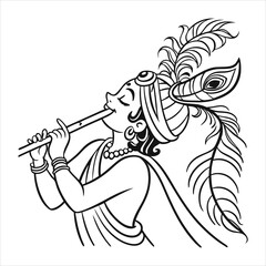 Naklejka premium Krishna SVG Bundle
