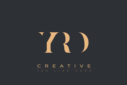 YRD abstract letter logo design. This logo is designed by three abstract letters.