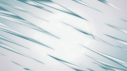 Abstract background with sharp geometric shapes and light blue gradient