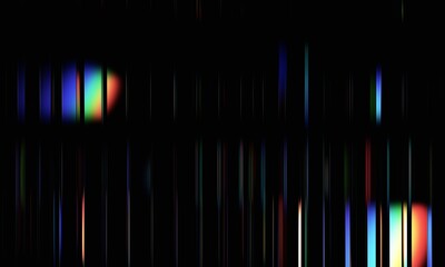 Fototapeta na wymiar Abstract background, striped surface with colorful reflections, 3d render