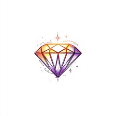 Vibrant diamond graphic