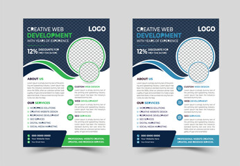 Creative professional a4 flyer, flyer template layout design, business flyer template design