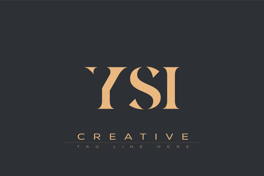 YSI abstract letter logo design. This logo is designed by three abstract letters.