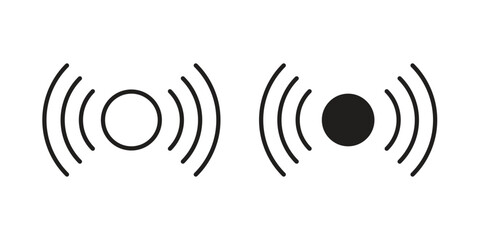 Sensor icon vector illustration on a transparent background.