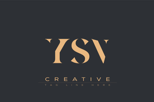 YSN abstract letter logo design. This logo is designed by three abstract letters.