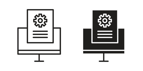 Prototyping icon vector illustration on a transparent background.