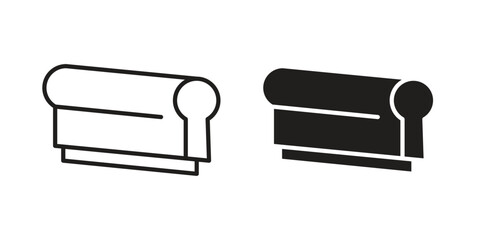 Print screen icon vector illustration on a transparent background.