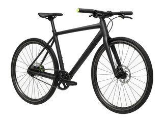 Obraz premium Lightweight commuter bike with a carbon fork and flat handlebars