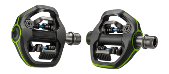 Ceramic bearing clipless pedals with enhanced durability for cyclocross