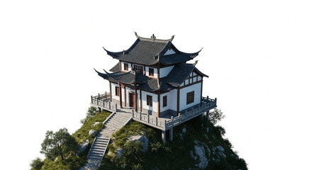 Naklejka premium castle on the hill vector