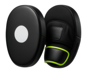 Oval focus mitts with padded wrist area for added comfort during drills