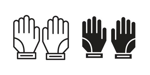 Gloves icon vector illustration on a transparent background.