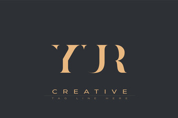 YUR abstract letter logo design. This logo is designed by three abstract letters.