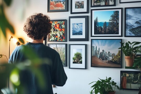 Making personalized photo collage with artistic frames