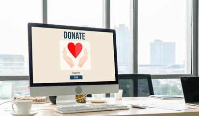 Online donation platform offer modish money sending system for people to transfer on the internet