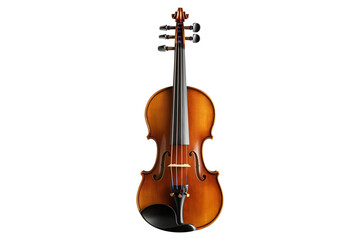 Fototapeta premium Classic Wooden Violin PNG Transparent Background Isolated