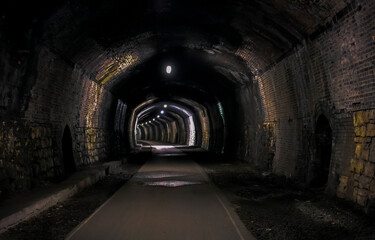 tunnel in the dark