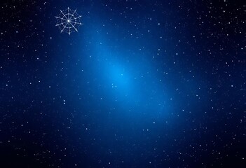 Naklejka premium Dark blue night sky, sparkling stars, magical, celestial wedding invitation vector background, wedding, artwork