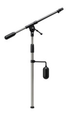 Obraz premium Microphone stand with counterweight and adjustable boom arm for live performances